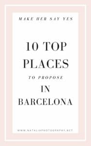 Top places to propose in Barcelona